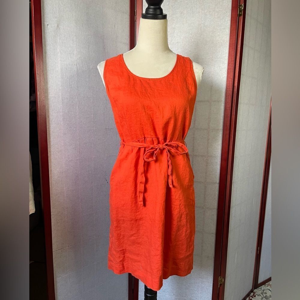 LOFT Orange Sleeveless Dress
